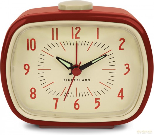 Retro Alarm Clock + Red (AC08-R-EU)