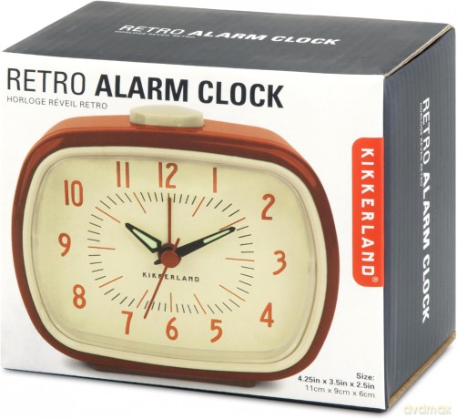 Retro Alarm Clock + Red (AC08-R-EU)