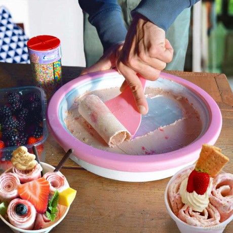 Domowa maszyna do lodów tajskich Rolling Ice Cream Grill