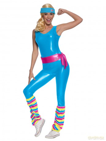 Rubies - Barbie Movie Costume - Exercise Barbie (Size: L)