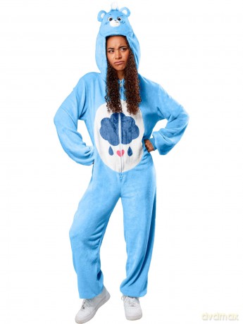 Rubies - Care Bears - Grumpy Bear Adult Onesie (Size L)