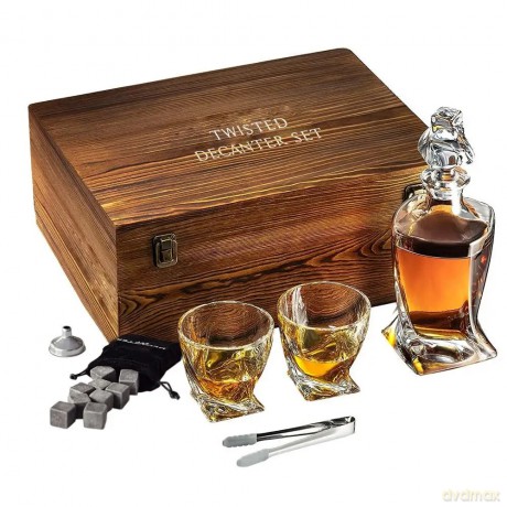 Twisted Decanter Set
