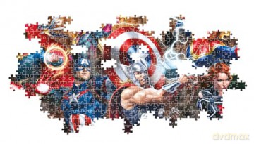 CLEMENTONI 1000 el. Panorama Marvel The Avengers 39839 [PUZZLE]