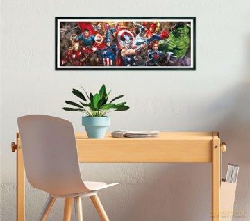 CLEMENTONI 1000 el. Panorama Marvel The Avengers 39839 [PUZZLE]