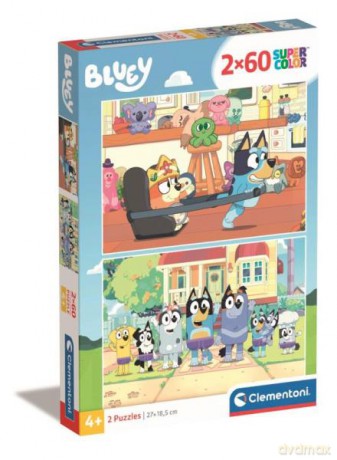CLEMENTONI 2x60 el. Bluey 24813 [PUZZLE]
