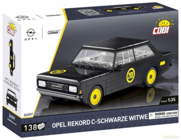 COBI 24597 Samochód Opel Rekord C-Schwarze Witwe 138 klocków [KLOCKI]