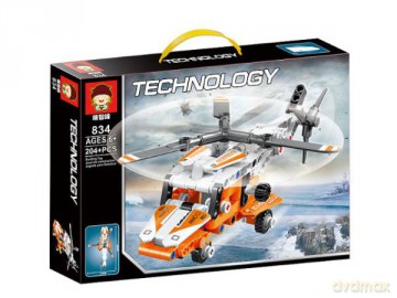 Klocki Helikopter 204 elementów BKLO7754 [KLOCKI]