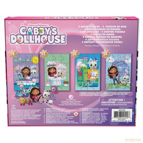 Koci Domek Gabi Puzzle 4w1 6067990