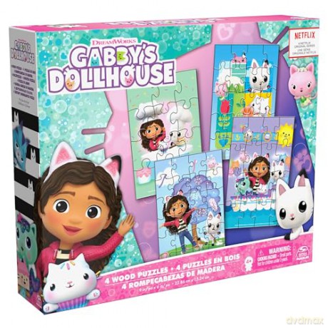 Koci Domek Gabi Puzzle 4w1 6067990