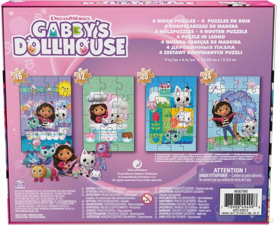 Koci Domek Gabi Puzzle 4w1 6067990