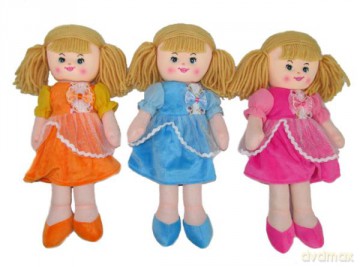 Lalka szmacianka 30cm z głosem 3 wzory 165473 mix
