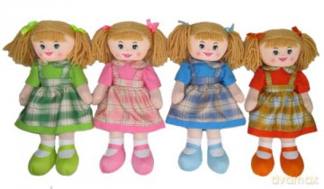 Lalka szmacianka 30cm z głosem 3 wzory 165480 mix