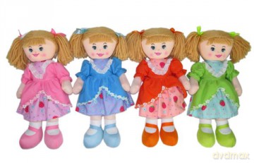 Lalka szmacianka 30cm z głosem 4 wzory 165497 mix