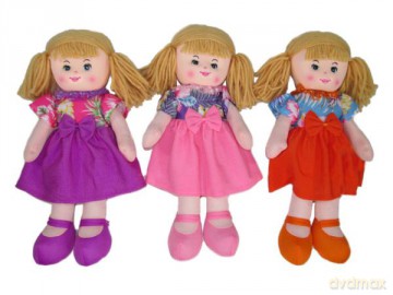 Lalka szmacianka 40cm z głosem 3 wzory 165671 mix