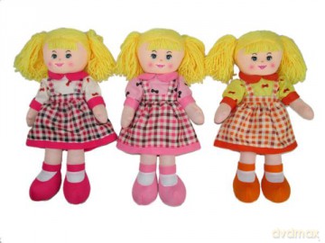 Lalka szmacianka 50cm 3 wzory 165442 mix
