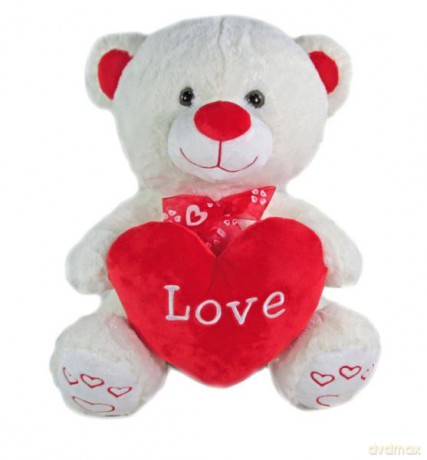 Maskotka Miś z sercem Love 40cm 159304 SunDay
