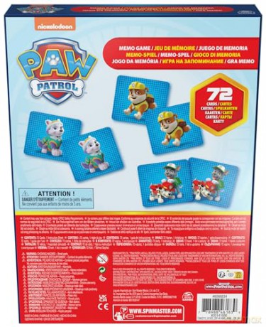 PAW PATROL Psi Patrol gra Memo 72 karty 6066834 [GRA]