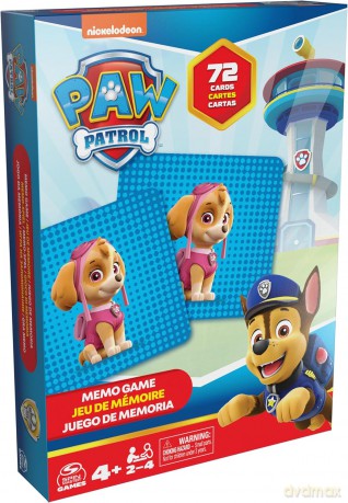 PAW PATROL Psi Patrol gra Memo 72 karty 6066834 [GRA]