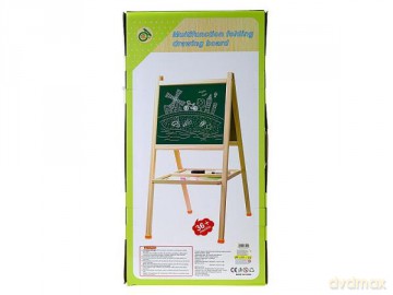 Tablica dwustronna, stojąca + pisak, kreda, gąbka 584402