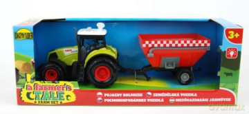Traktor z przyczepą w pudełku (dźwięki) 030447