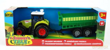 Traktor z przyczepą w pudełku (dźwięki) 030454