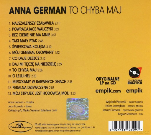 Anna German: To chyba maj (digipack) [CD]