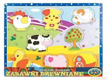 Układanka drewniana Zwierzęta 001776