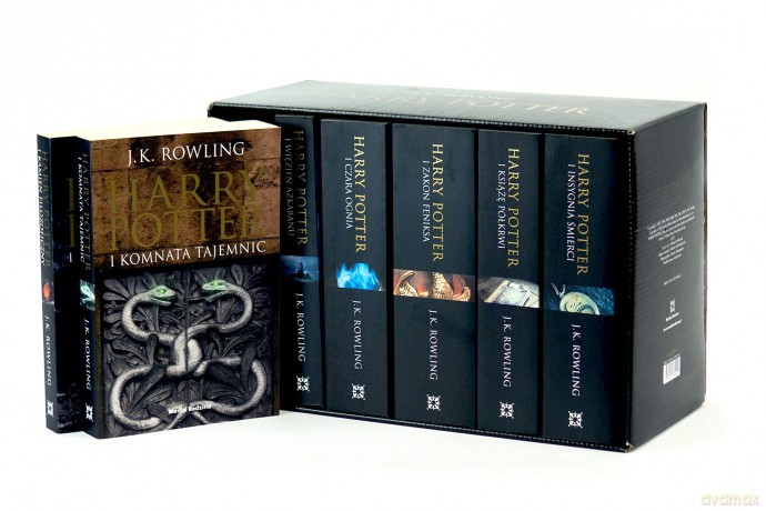 Harry Potter Siedmiopak Tom 1-7 Czarna Edycja (wydanie 2024) - J.K. Rowling [KSIĄŻKA]