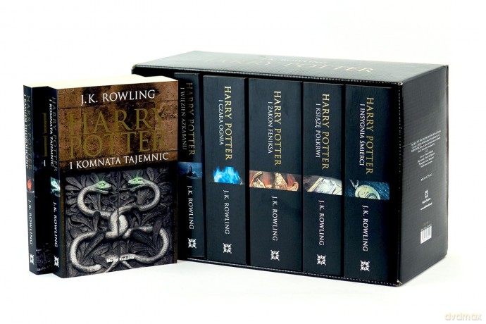 Harry Potter Siedmiopak Tom 1-7 Czarna Edycja (wydanie 2024) - J.K. Rowling [KSIĄŻKA]