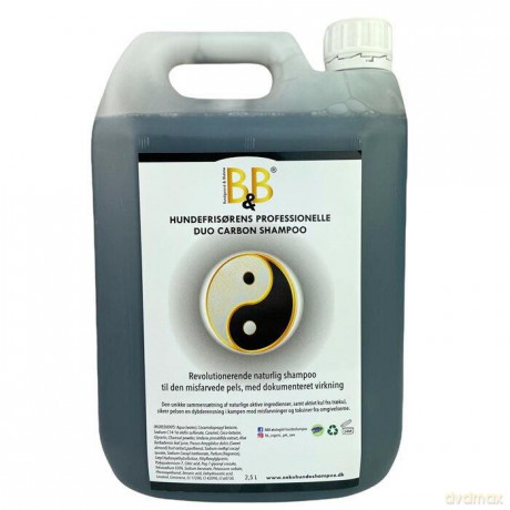 B&B - Professional Duo Carbon Shampoo for dogs 2500 ml (9075 2,5 liter)