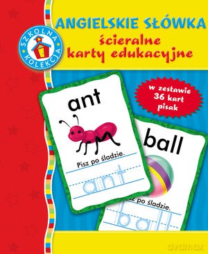 Angielskie Słówka Ścieralne Karty Edukacyjne (TW) [KSIĄŻKA]