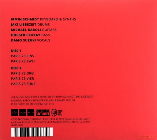 Can: Live In Paris 1973  [2CD]