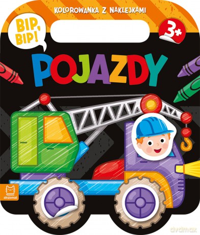 Bip, bip! Pojazdy. Kolorowanka z naklejkami - Agnieszka Bator [KSIĄŻKA]