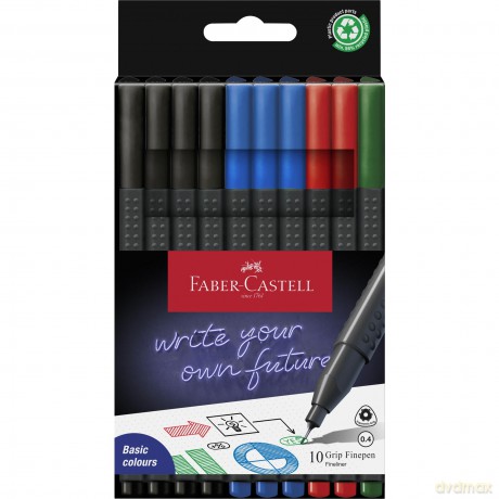 Cienkopisy Faber-Castell Grip 10 szt.