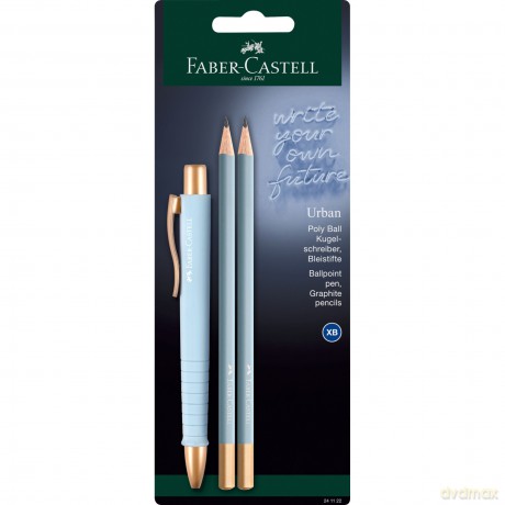 Długopis Poly Ball Urban Faber-Castell + 2 ołówki blister
