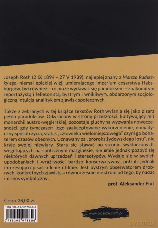 Joseph Roth. Pisarz środka (ale złotego środka) - Katarzyna Kuczyńska-Koschany [KSIĄŻKA]