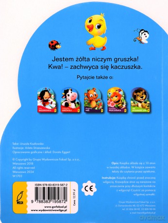 Kapryśna kaczuszka. Wykrojnik - Urszula Kozłowska [KSIĄŻKA]