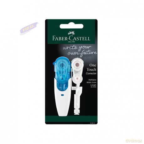 Korektor Faber-Castell w taśmie one touch+wkład zapasowy blister