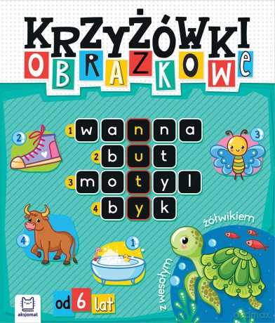 Krzyżówki obrazkowe z wesołym żółwikiem 6+ - Beata Karlik [KSIĄŻKA]