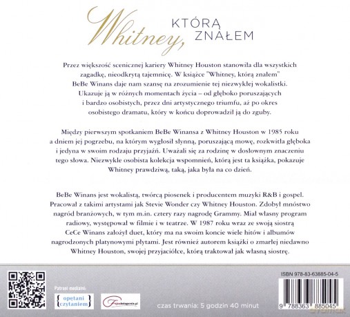 Whitney Którą Znałem (TW) - Bebe Winans, Tim Willard (Audiobook) [CD]
