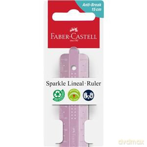 Linijka Sparkle Faber-Castell 15 cm 1szt.mix