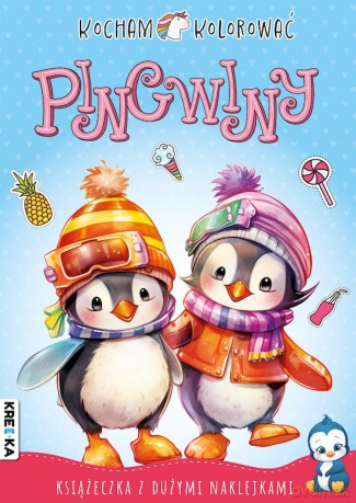 Pingwiny. Kocham kolorować [KSIĄŻKA]