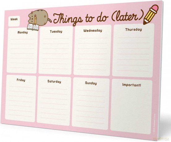 Planner A4 tygodniowy Pusheen Rose BPSA40001 [KALENDARZ]