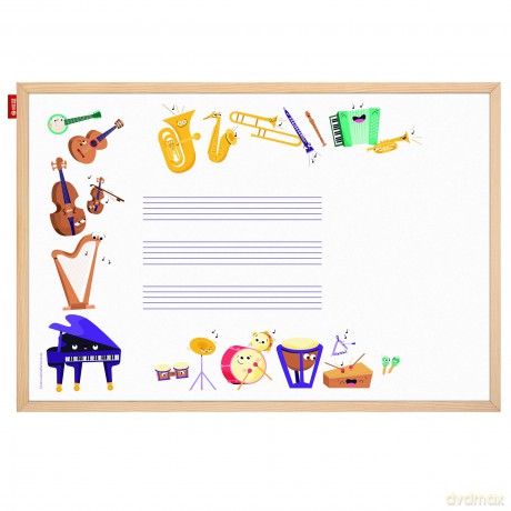 Tablica edukacyjna MEMOBE Music adventure! 60x40 cm
