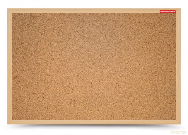 Tablica korkowa MEMOBE rama drewniana 60x40 cm