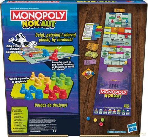HASBRO GAME Monopoly Nokaut, gra [GRA PLANSZOWA]