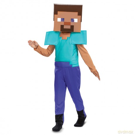 MINECRAFT Strój Steve 7-8 lat, kostium