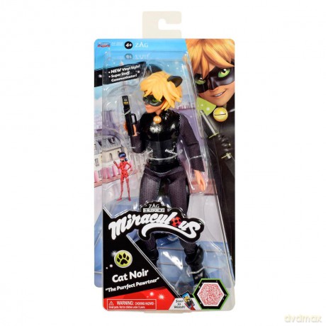 MIRACULOUS: BIEDRONKA I CZARNY KOT Fashion Cat Noir, lalka