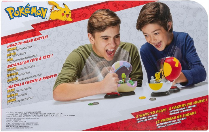 POKEMON Gra Surprise Attack Pikachu Fast Ball vs. Treecko Heal Ball Seria 3, figurka [FIGURKA]