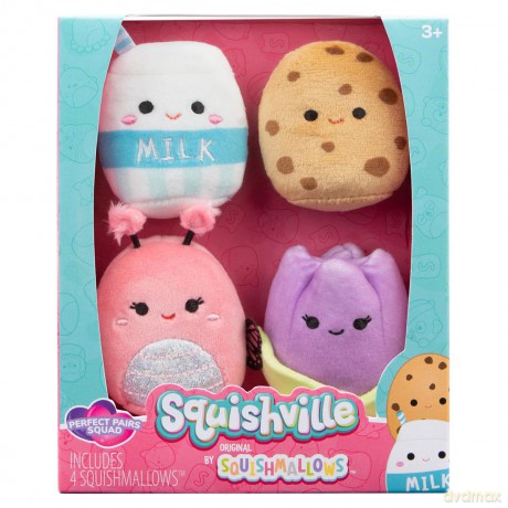 SQUISHVILLE Mini Squishmallow Perfect Pairs Squad 4szt, pluszak
